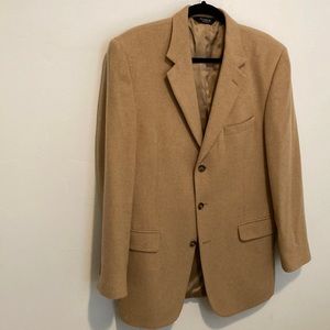 Jos. A Bank mens camel hair coat blazer size 41 LG (Long). Beautiful condition.
